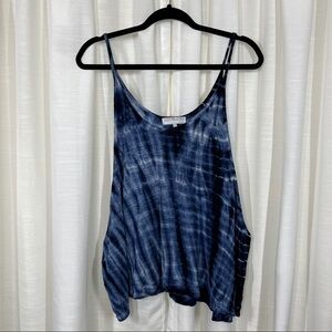 Daydreamer La tie-dye muscle cropped tank top